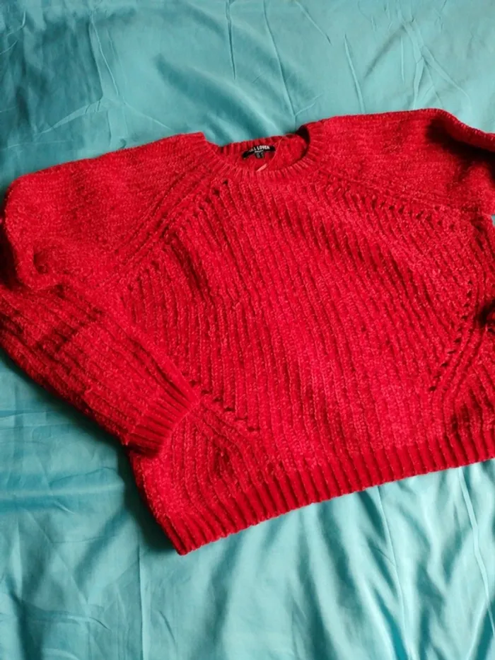 Pull, maille chenille - photo numéro 2