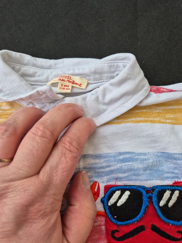 Lot de 3 polos tee-shirt taille 5 ans - photo numéro 6