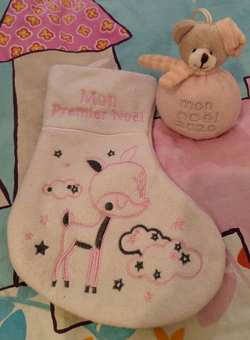 Lot chaussette de Noël et boule de Noël