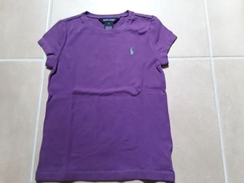 T-shirt violet fille MC 6 ans RALPH LAUREN TBE