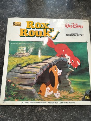 Vinyle histoire Rox et Rouky ( Disney)