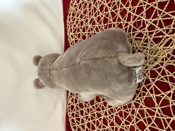 Peluche hippopotame NATURE PLANET gris - photo numéro 4