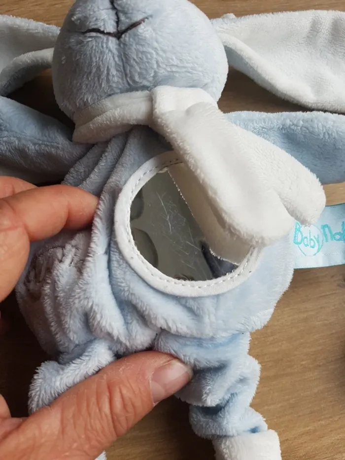 Peluche lapin Baby Nat' - photo numéro 4