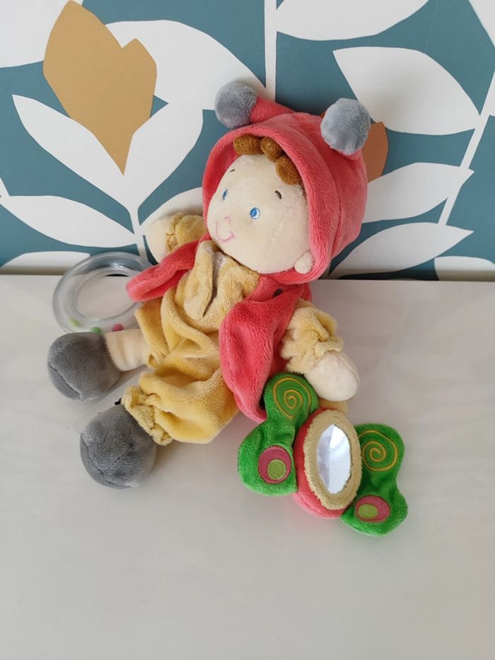 Peluche poupée coccinelle Nicotoy - photo numéro 3