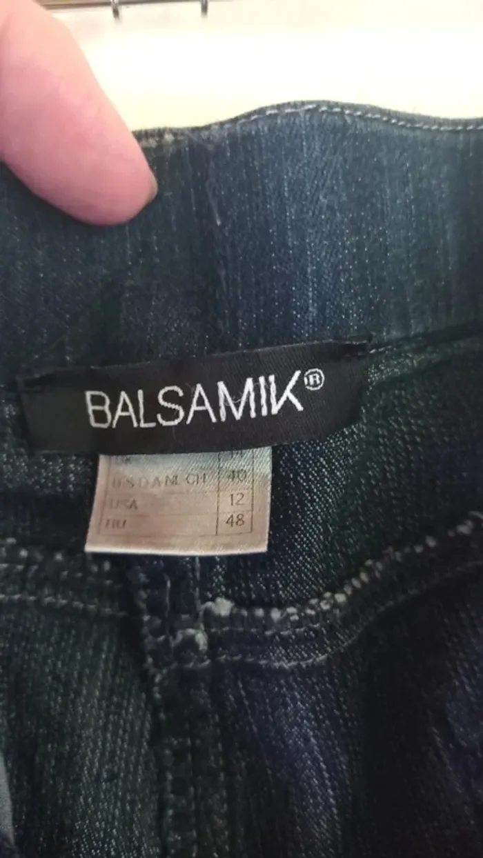 🌸Pantacourt en jean, Balsamik, taille 42 - photo numéro 3