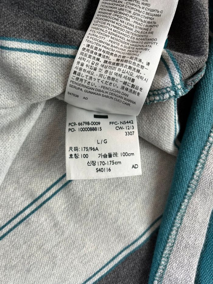Polo/chemise/T.shirt à rayures (bleu, gris, blanc) Levi's pour homme, taille L - photo numéro 6