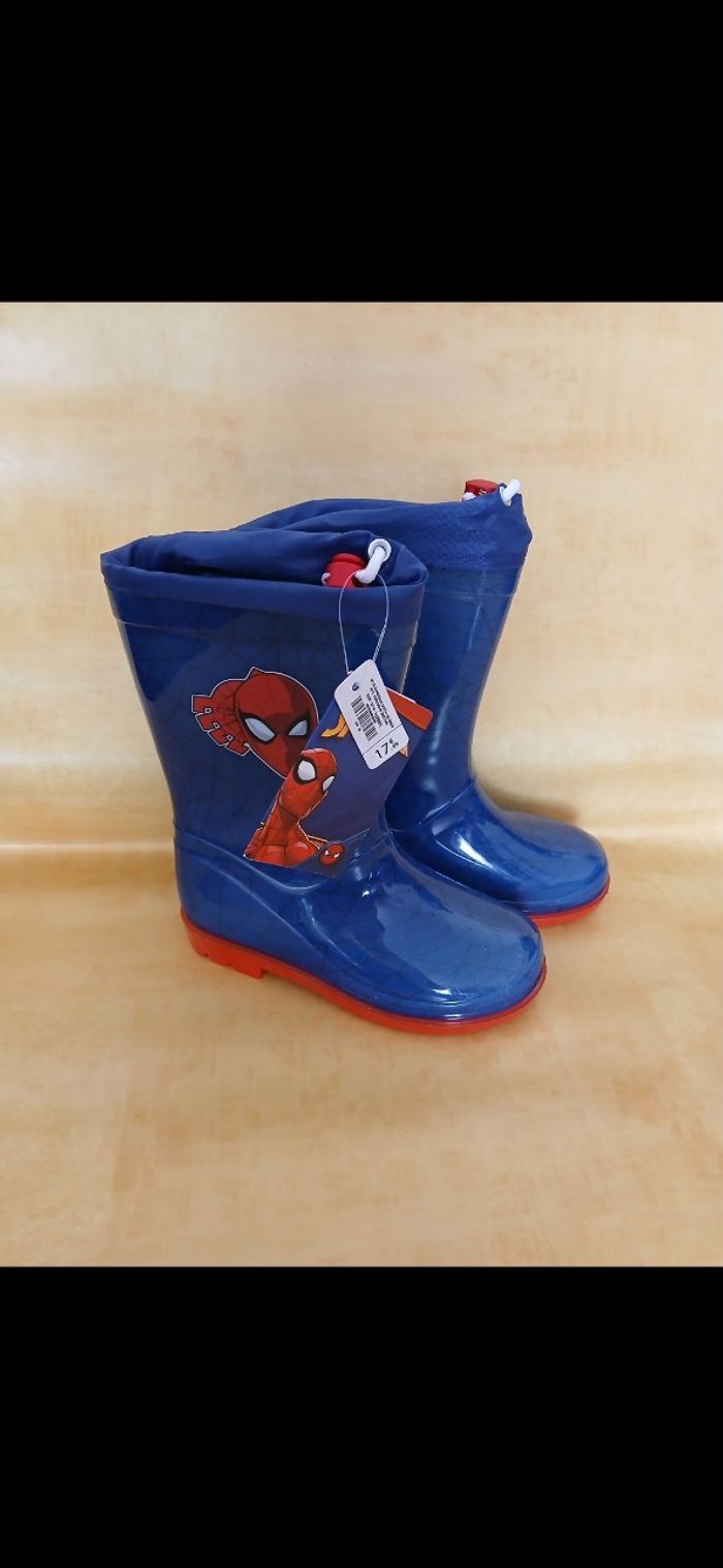Bottes de pluie garçon spiderman 26
