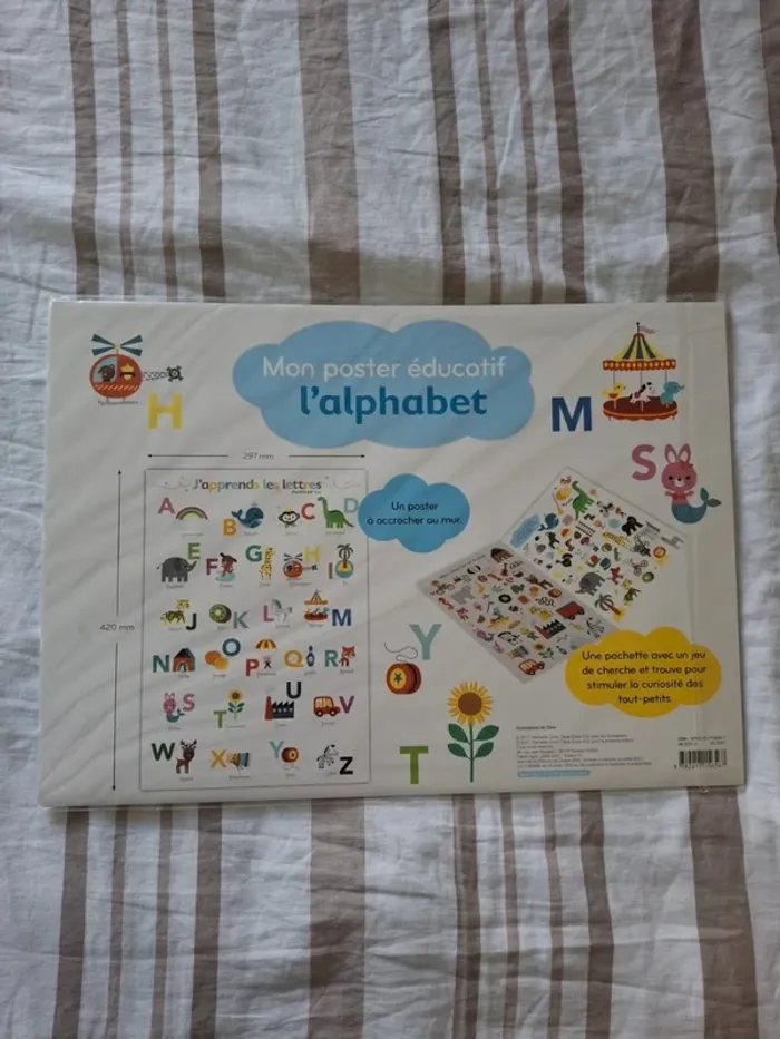 Mon poster éducatif l'alphabet neuf deux coqs d'or 🐓 - photo numéro 3