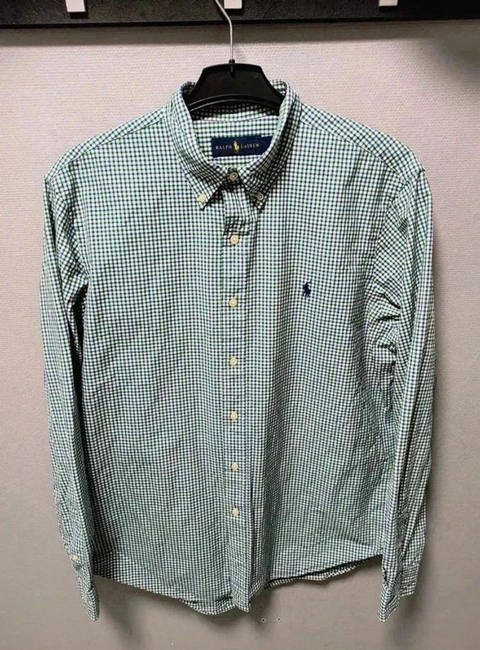 Chemise Ralph Lauren à Carreaux Vert & Bleu – Vintage Y2K - photo numéro 5