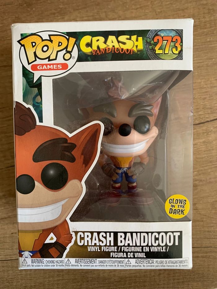 Figurine Pop Crash bandicoot 273 glow in the dark parfait état