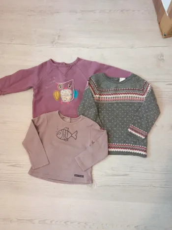 Lot de 3 hauts 18 mois