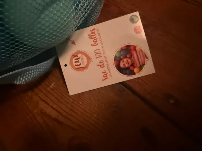 NEUF Lot de 100 balles rondes pour parc bébé bleu vert menthe foncé en sac - photo numéro 3