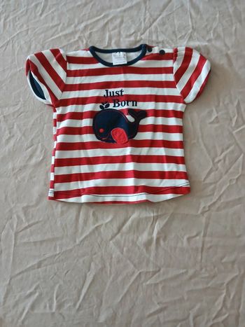 Tee-shirt manches courtes 6-9 mois
