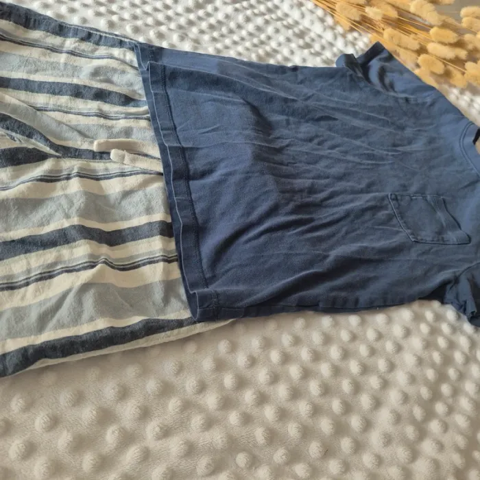 Pyjama short à rayures 8 ans - photo numéro 2