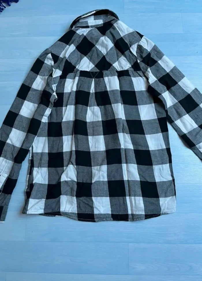 Chemise à carreaux pimkie noir gris et blanc - photo numéro 8