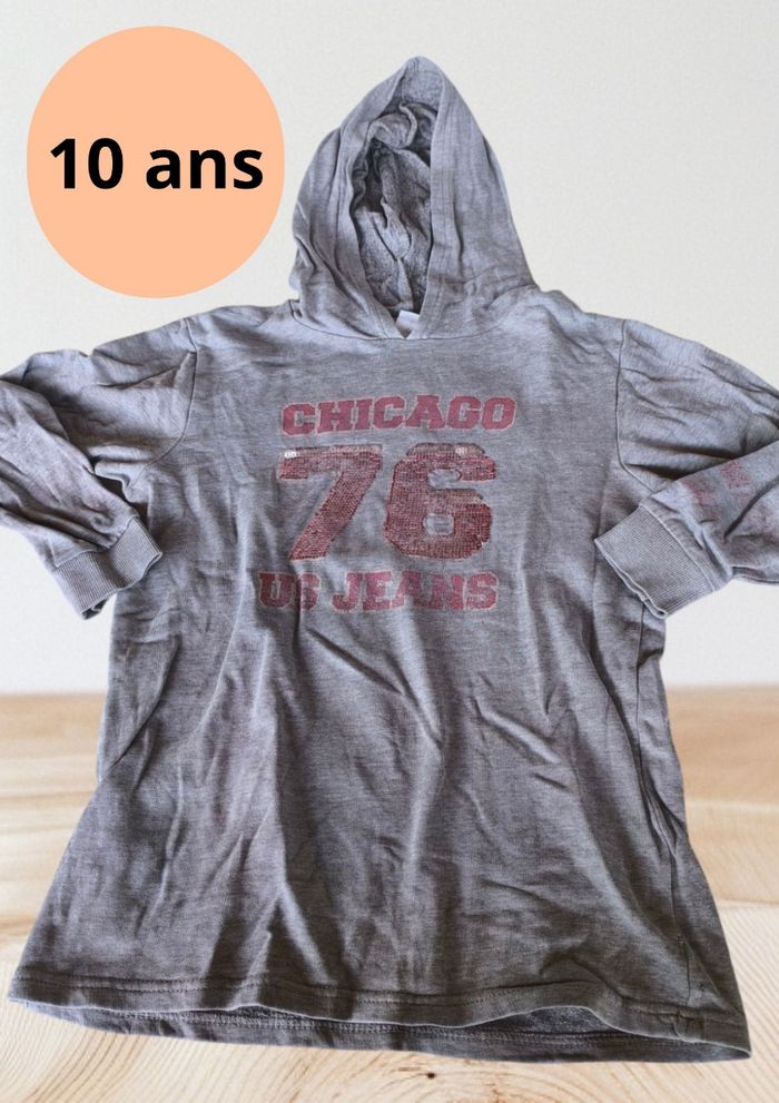 Sweet à capuche 10 ans US jeans de