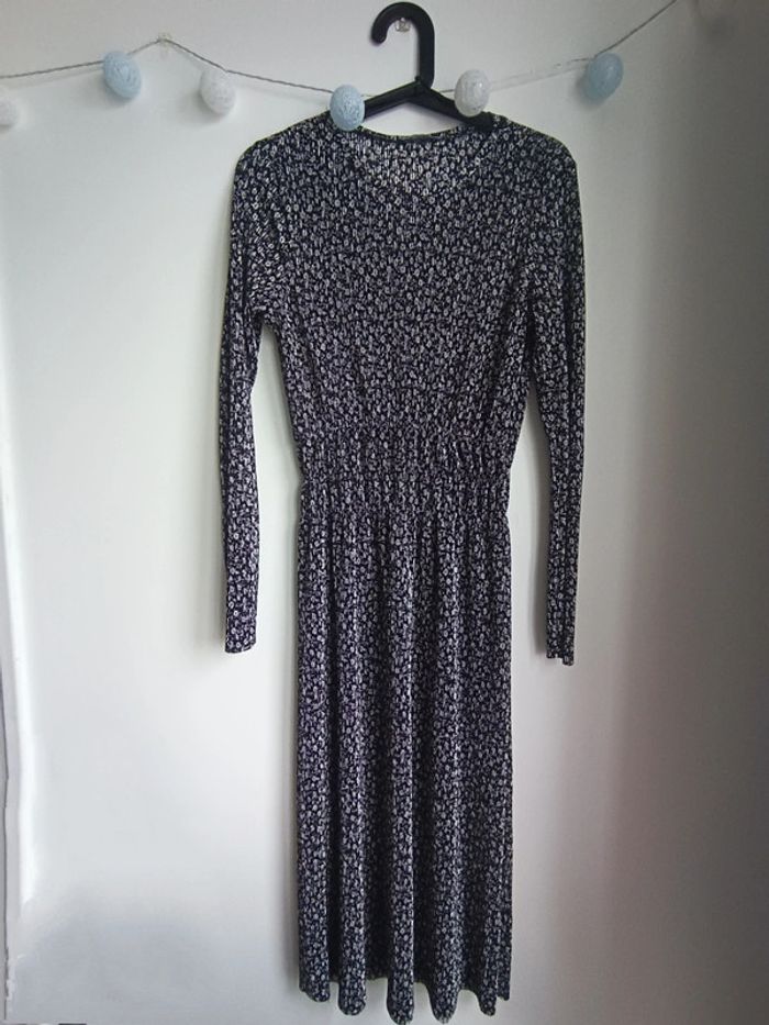 Robe longue fleurie texture crêpe Zara Taille S Neuf - photo numéro 3
