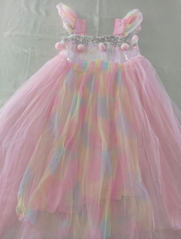 Déguisement robe princesse rose licorne et accessoires 6ans - photo numéro 4