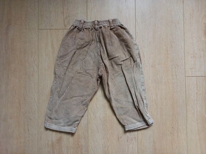 Pantalon marron côtelé - photo numéro 2
