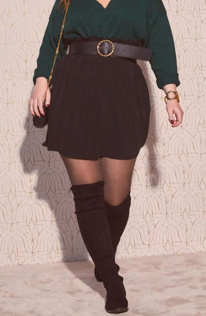 Jupe plissée taille haute Gigi Almé - photo numéro 7