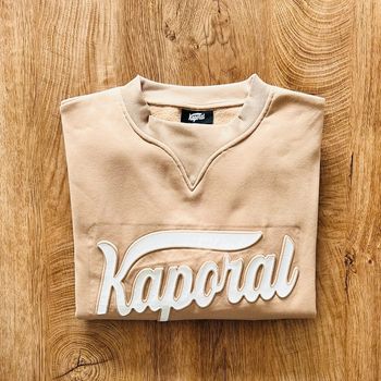 Pull/hoodie/sweat beige Kaporal pour homme, taille L