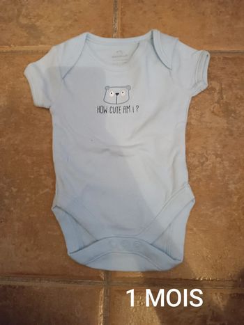 Body garçon 1 MOIS