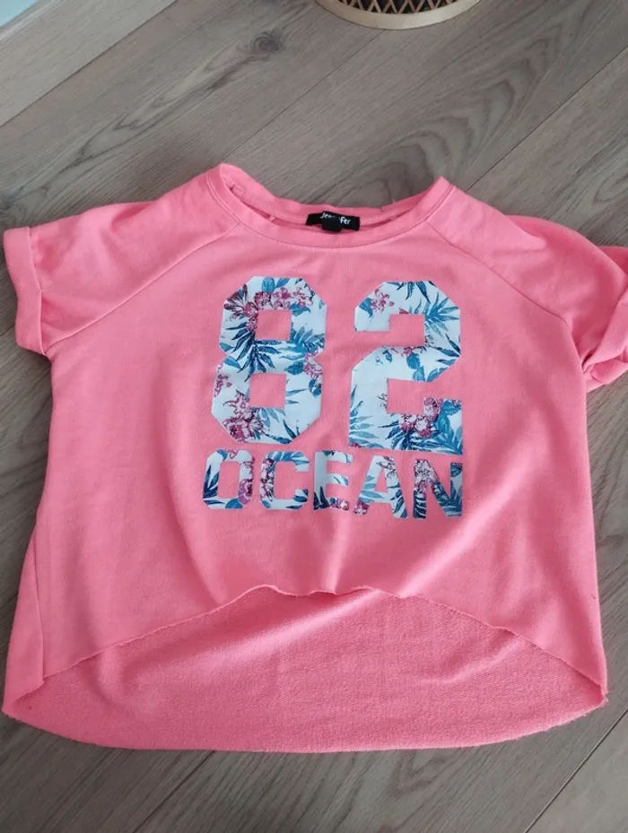 Tee shirt court rose jennyfer S - photo numéro 2