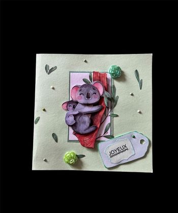 Carte Koala Joyeux Anniversaire