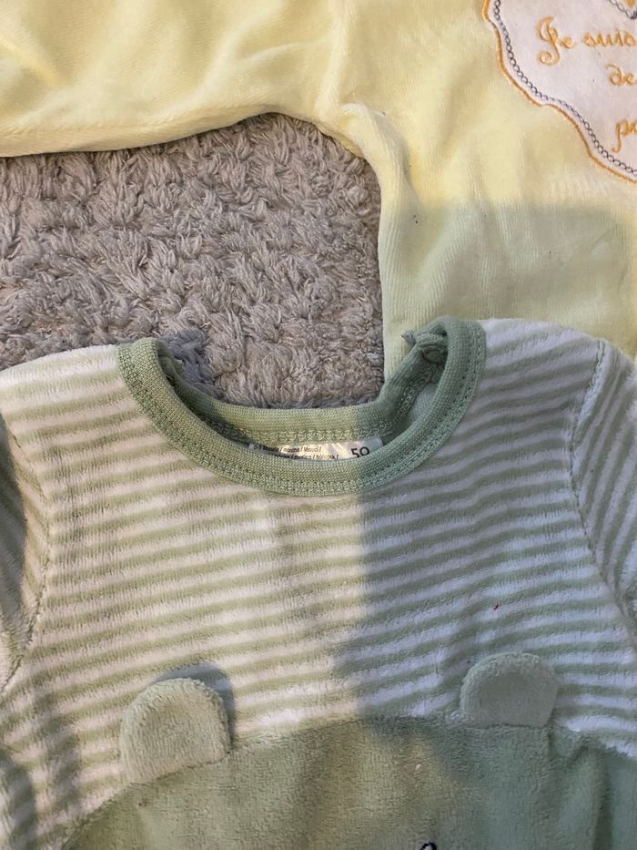 Lot de 8 grenouillères, pyjamas naissance à 3 mois bonne qualité - photo numéro 7