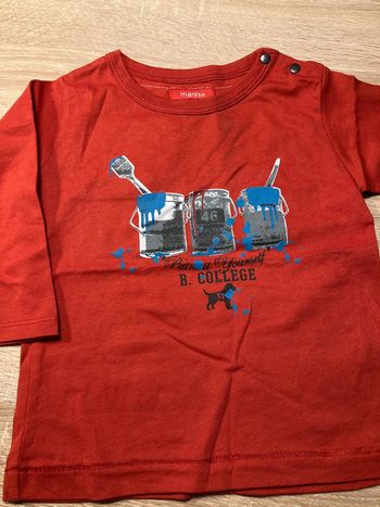 T shirt rouge garçon