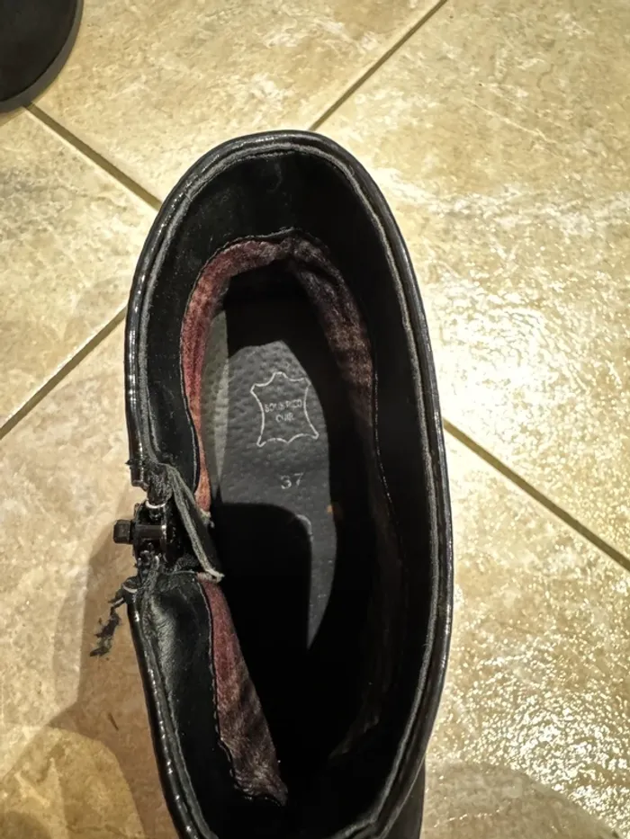 Bottines noires daim 37 - photo numéro 8