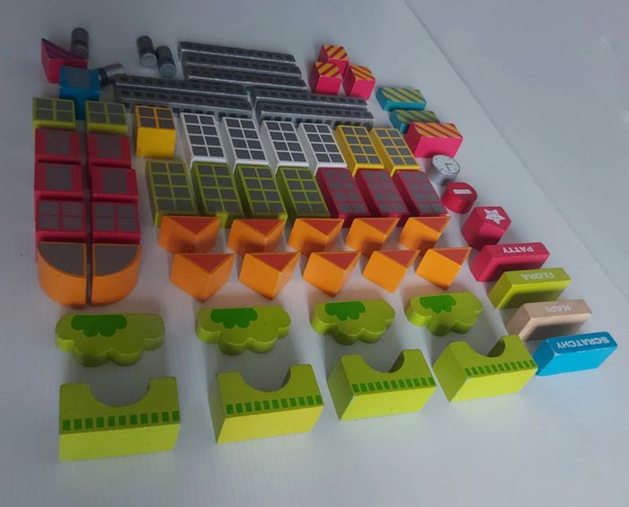 Lot de blocs de construction en bois, 68 pièces - photo numéro 10