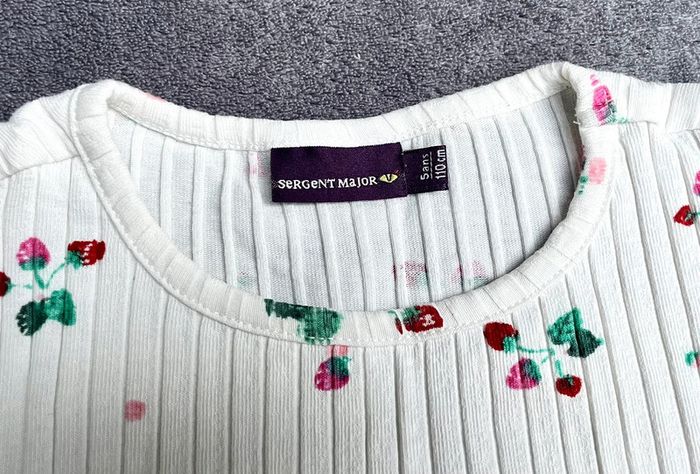 Tee-shirt fille 5 ans, sergent major - photo numéro 2