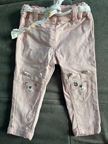 Jean rose pale 6 mois