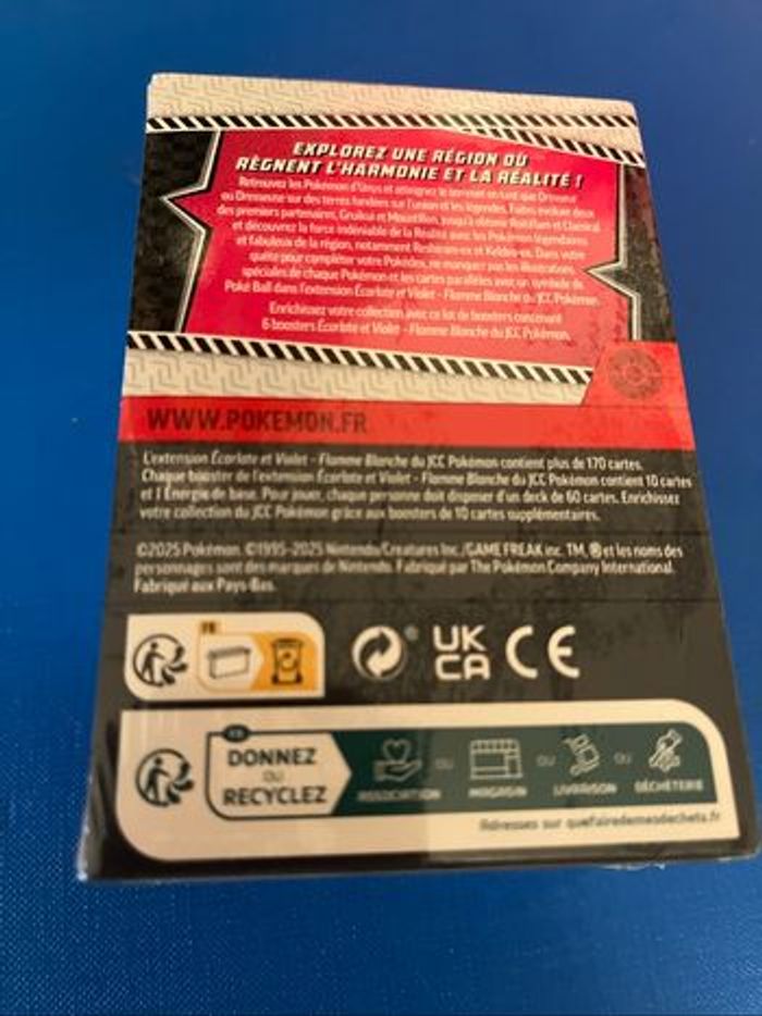Lot de 6 boosters Pokémon flamme blanche sous blister scellé – Neuf - photo numéro 3