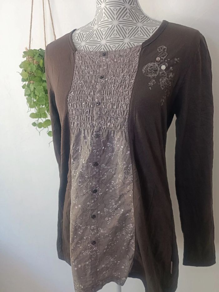 🌸 Blouse Terre de Marins taille M - photo numéro 2