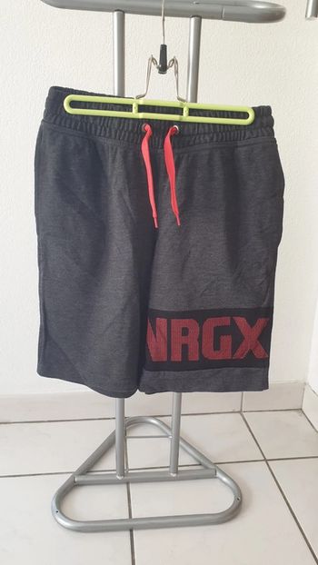 Short bermuda homme taille S gris et orange