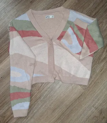 Hollister crop top cardigan sweater