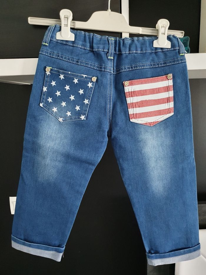 Pantacourt bleu États-Unis - photo numéro 3