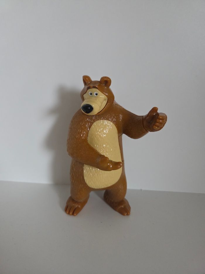 Figurine Michka (L'Ours) - Masha et Michka - Non Articulée - Bon état