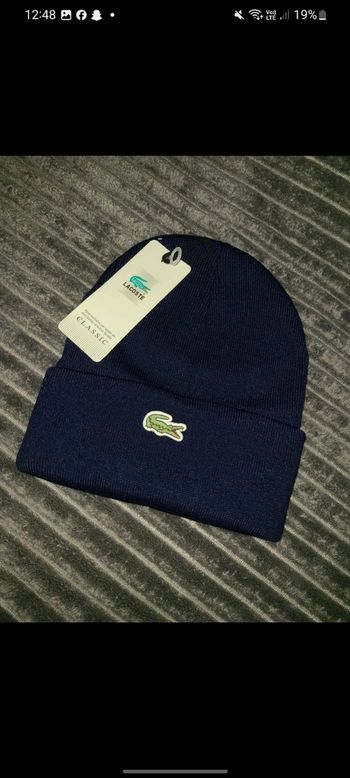 Bonnet lacoste bleu foncé adulte