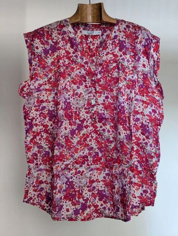Blouse colorée sans manches LLDR - Taille 48