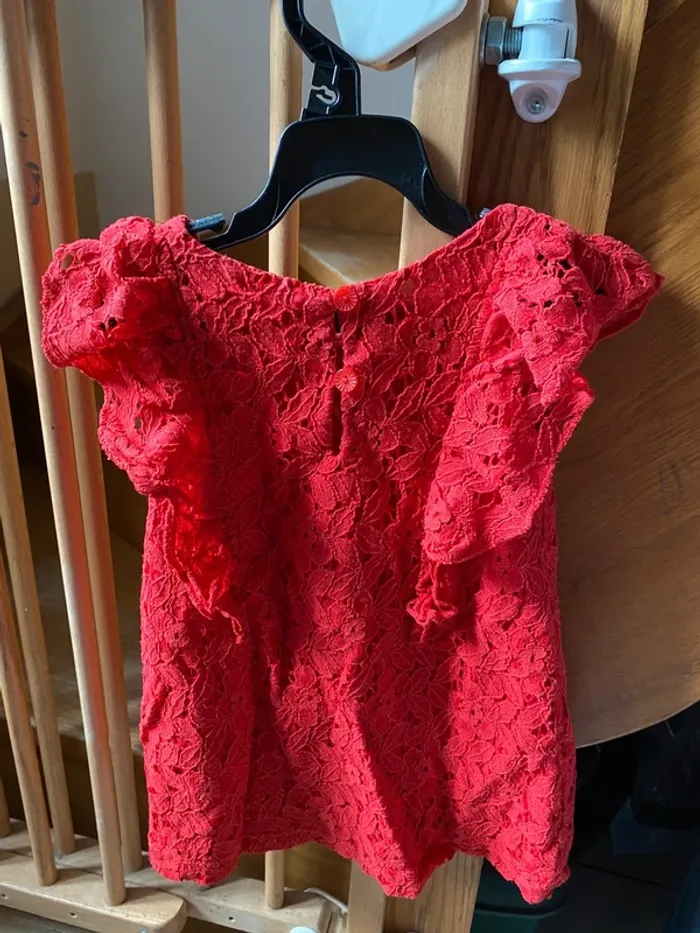 Robe rouge mi-saison H&M 18m - photo numéro 2