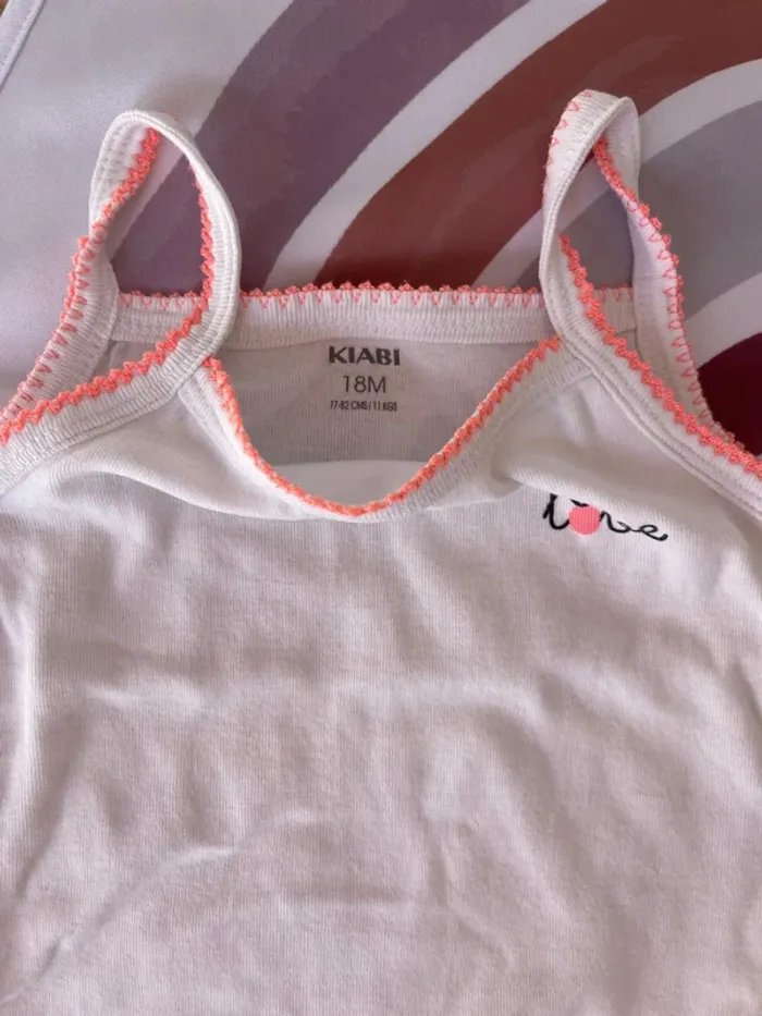 Lot de 2 bodys manches courtes – Bébé fille – Taille 18 mois (88 cm) 🌼 - photo numéro 6