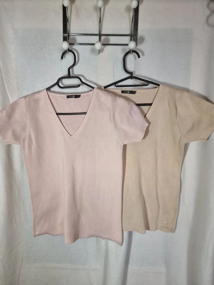Lot 2 T-shirt Autre Ton