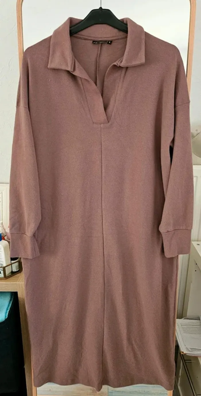Robe pull Asos marron noisette col v neuve taille 36