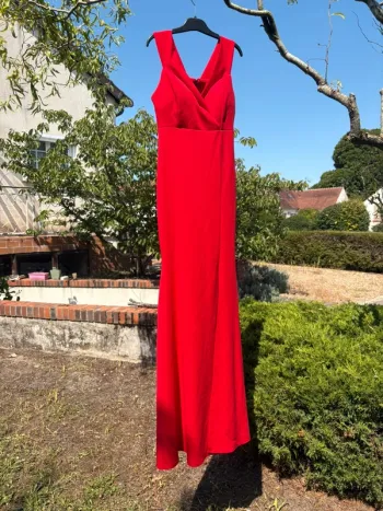 Longue robe rouge