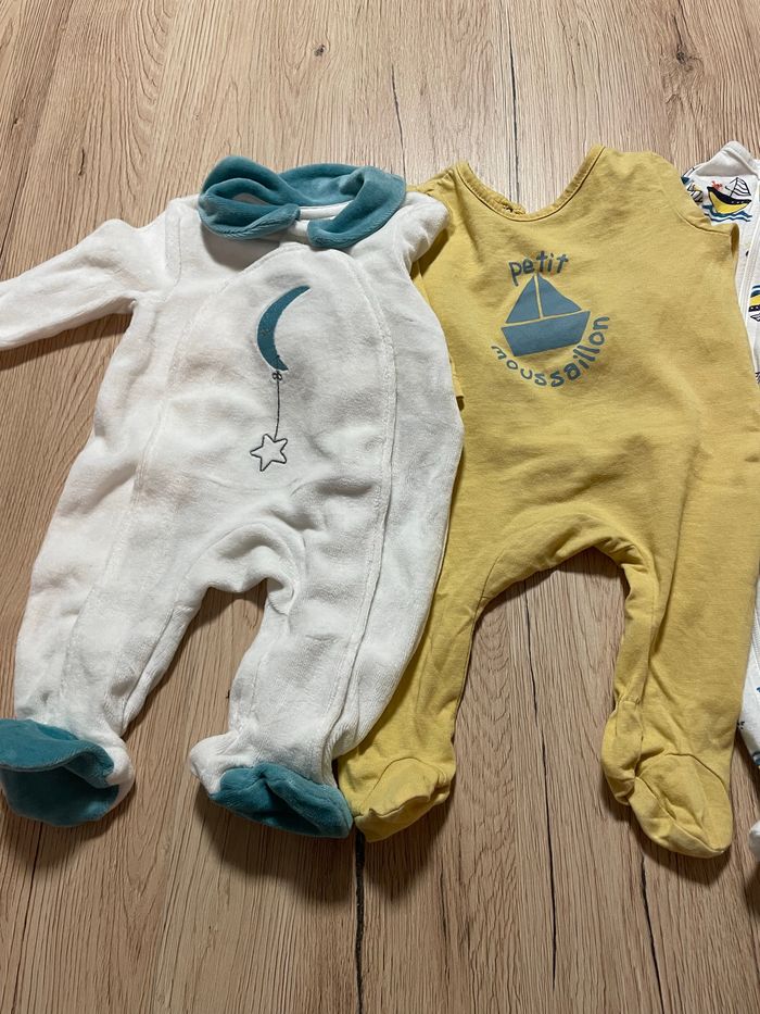 Lots 3 Pyjamas 1 mois Orchestra - photo numéro 3