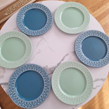 Lot 6 assiettes  plates Alinea