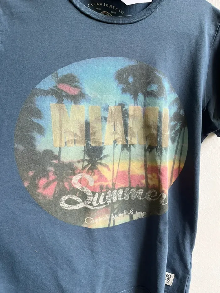 T-shirt Miami Summer - Jack & Jones - photo numéro 3